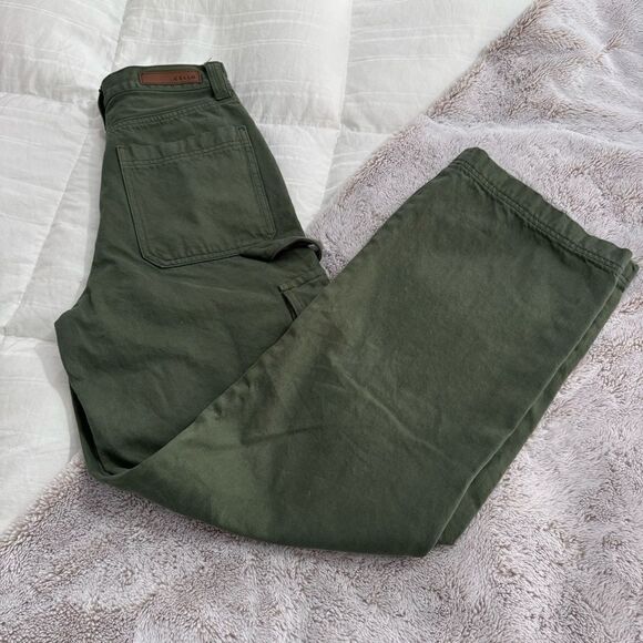 Cello Army Green High Rise Wide Leg Carpenter Jeans never worn! Size 3 Junior - Picture 12 of 12